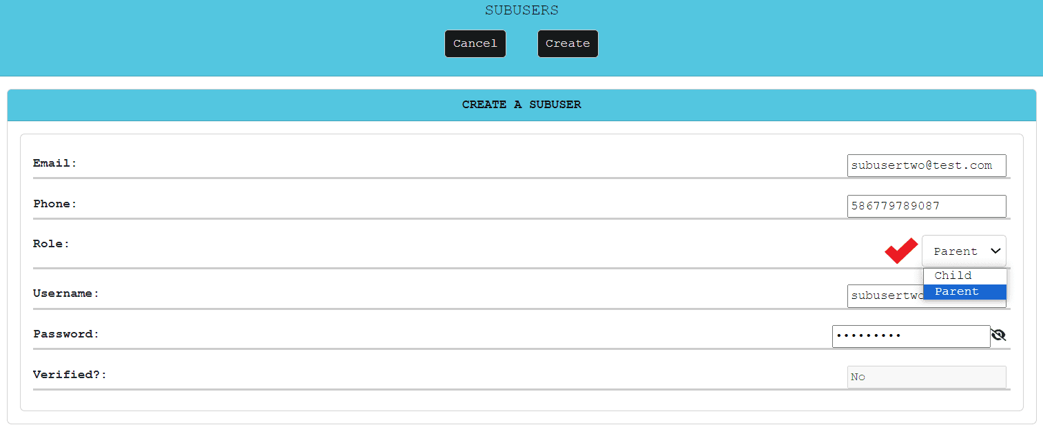 Image 1 - Sub-User Control and Management Sub-User Control and Management
